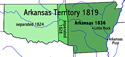 The territory of Arkansas is established.