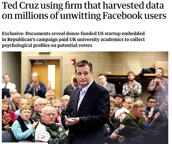 The first violation of the privacy of FB users