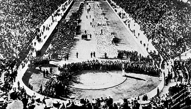 Celebración de las primeras olimpiadas modernas
