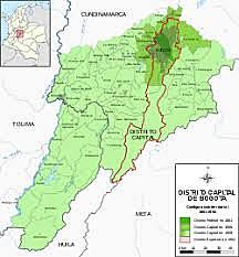 IN 1954, ENGATIVÁ, FONTIBÓN, SUBA, USME, USAQUÉN AND BOSA WERE INCLUDED IN THE SPECIAL DISTRICT OF BOGOTÁ