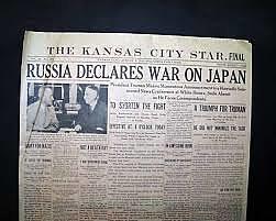 Russia declares war on japan