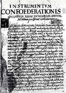 szécsényi országgyűlés, rendi konföderáció