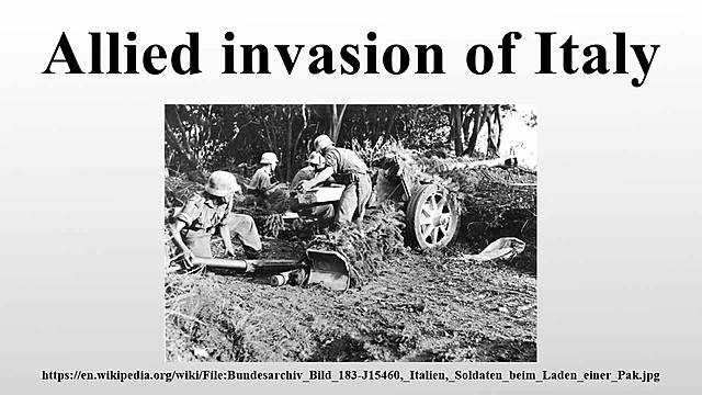Allied invasion of Italy
