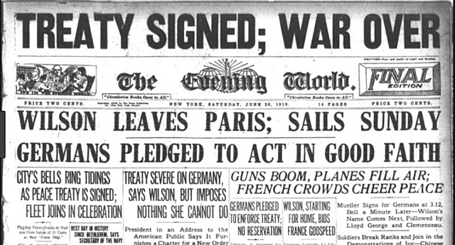 The Treaty of Versailles