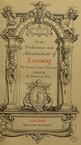 Francis  Bacon the advancement