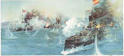 Destruction of the Spanish fleet in Cuba