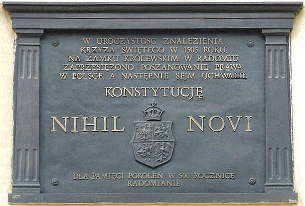 La Constitución Nuihilnovi (Polonia)