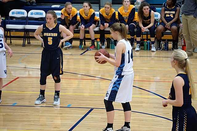 First varsity basketball game