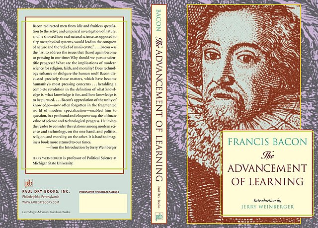Francis Bacon publishes The Advancement of Learning