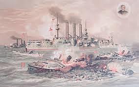 Destruction of the Spanish fleet in Cuba