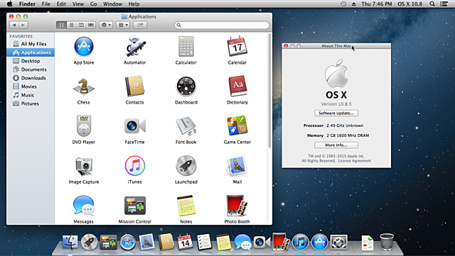 Mac OS X 10.8