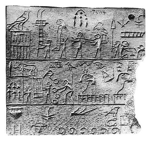 King Zet´s ivory tablet, earliest Egyptian pictographic writing