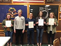 I placed 3rd in the Amvets essay contest