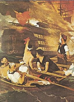 Πυρπόληση τουρκικής ναυαρχίδας