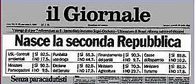 LA SECONDA REPUBBLICA