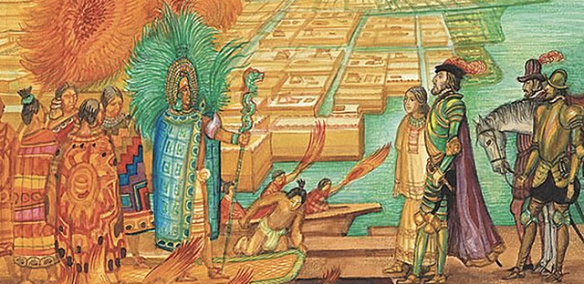 Hernán Cortés verovert Cuba