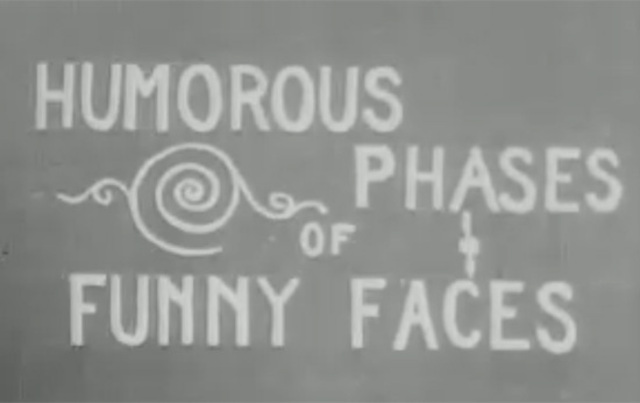 J. Stuart Blackton Directs Humorous Phases of Funny Faces