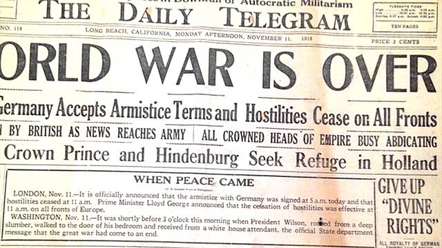 Fi de la 1a Guerra Mundial