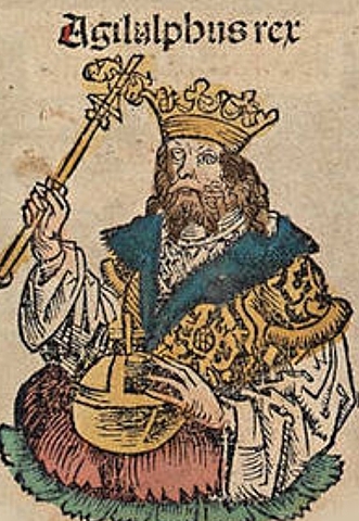 Agilulfo sale al trono