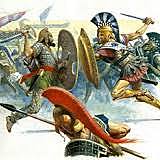 Batalla de Marató, en què els grecs van derrotar els perses.