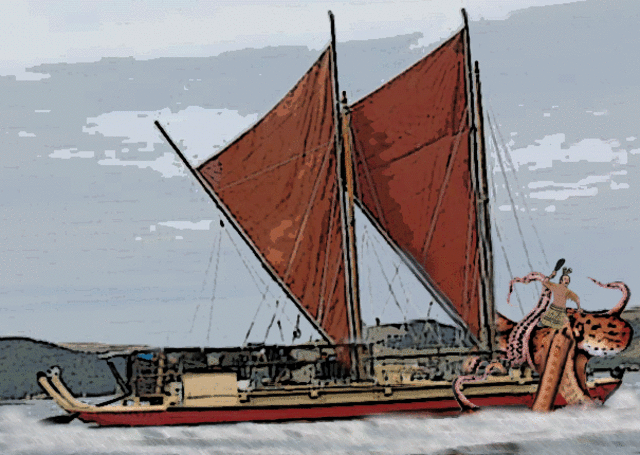 Kupe discovers Aoteroa