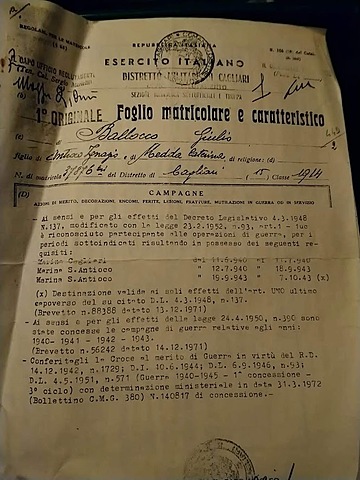 Conferimento Croce al Merito di Guerra