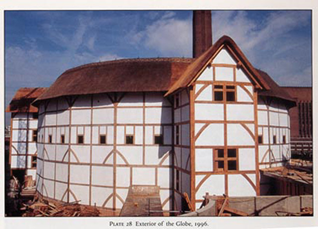 the Globe Theater was rebuilt