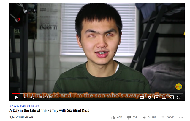 Video of the Visually Impaired Children and how they go about Daily Life