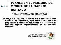 PLAN NACIONAL DE DESARROLLO 1983
