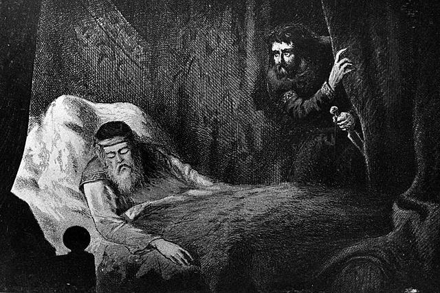 Macbeth and his wife both kill Duncan despite him being a good king.