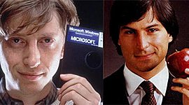 Timeline: steve jobs vs bill gates