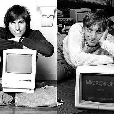 Timeline: steve jobs vs bill gates