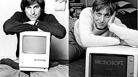 Timeline: steve jobs vs bill gates