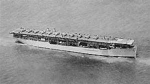 First U.S. aircraft carrier