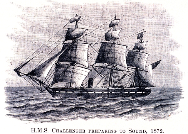 HMS Challenger Sails