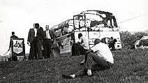 Freedom riders attacked in Anniston, Alabama