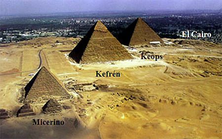 Pirámides de Keops, Kefrén y Micerino