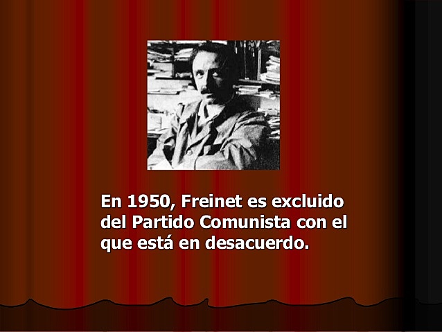 Freinet es excluido del Partido Comunista