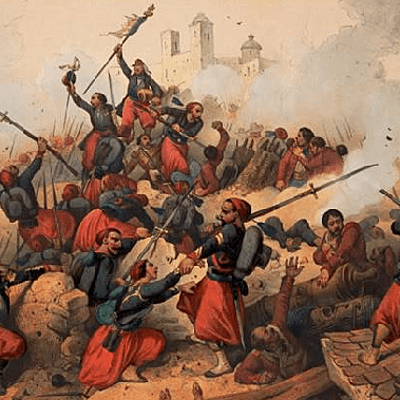 Timeline: LINEA DEL TIEMPO: monarquismo y republicanismo- intervención francesa.