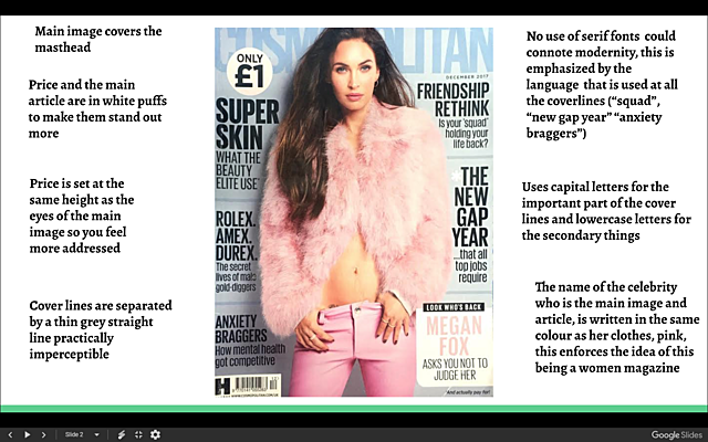 Theory, analysis of lifestyle magazines