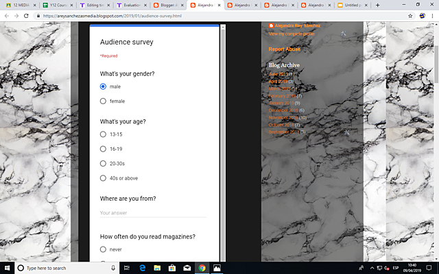 Theory, audience and feedback