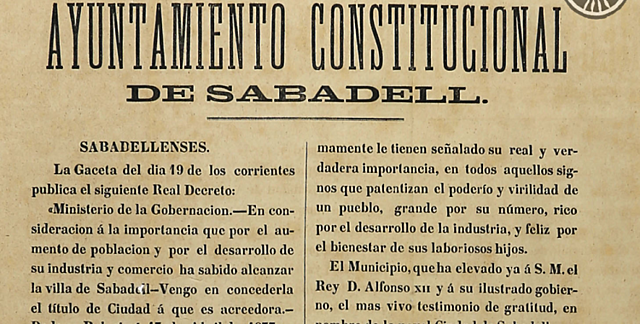 Obtenció del títol de ciutat