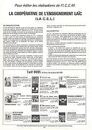 Creación de la Coopérative de l'Enseignement Laïc