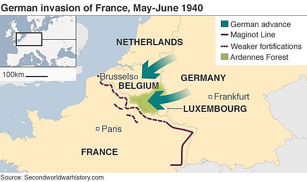 Germany conquered Northern France.
