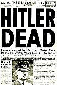 Adolf Hitler se suicida en Berlín.