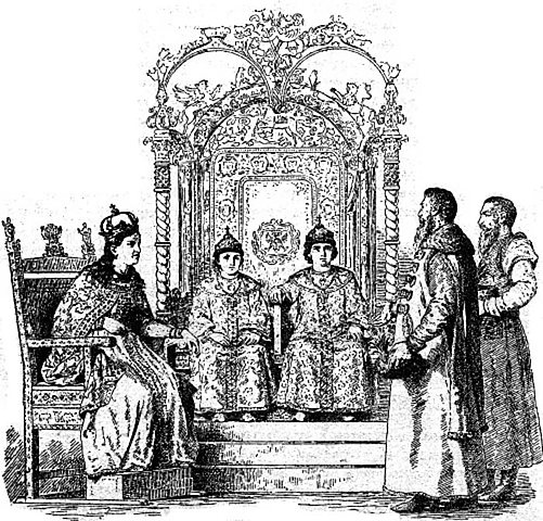 Провозглашение царями Ивана и Петра