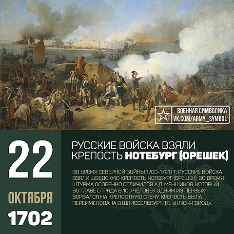 Овладение русскими войсками Нотебургом