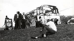 Freedom Riders are attacked in Anniston, Alabama