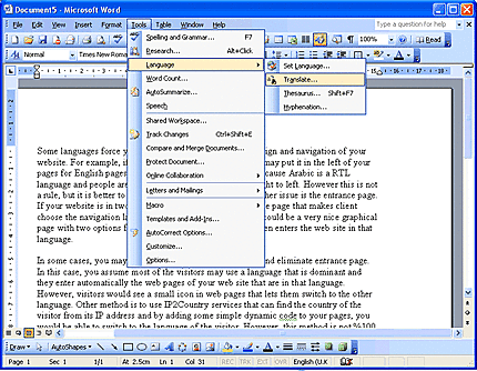 SURGE WORD 2004 PARA MACINTOSH