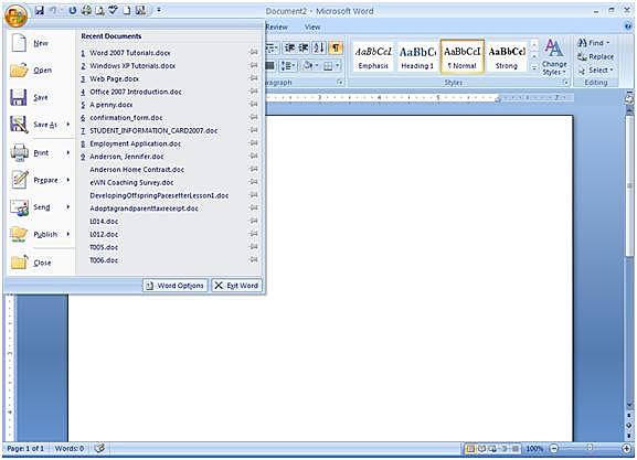 SE LANZA WORD 2007 CONOCIDO COMO WORD 12